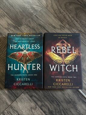 Bundle of two books - Crimson moth